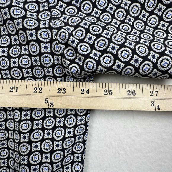 Nat Nast Shirt Men Large Blue Geometric 50 CLOCK CLUB Silk Bowling Hipster Shirt - Picture 2 of 10